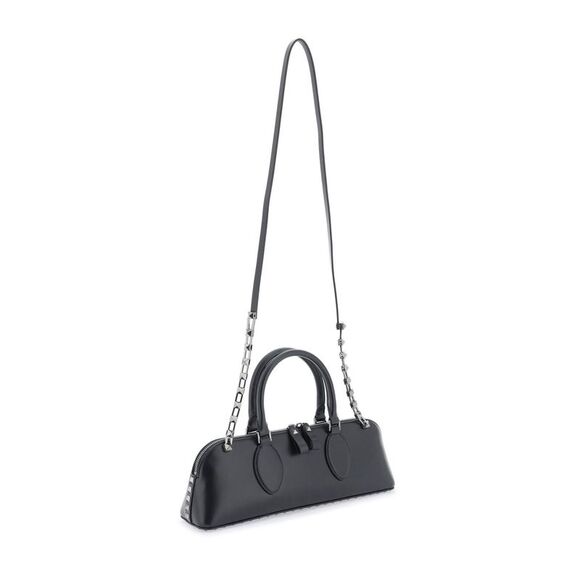 Studded East West Handbag in Black Calfskin for Women - Picture 3 of 3
